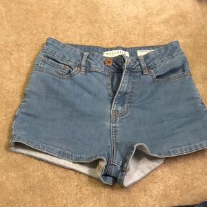 PacSun high waisted jean shorts